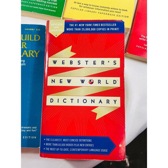 Webster’s Popular Library Desk Top Reference Vintage 5 Book Set - Picture 10 of 12